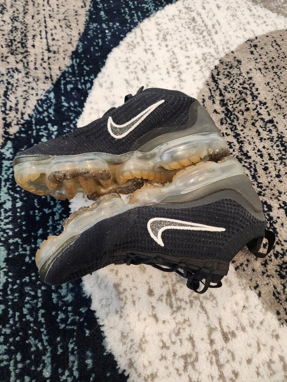Nike Air Vapormax 2021 Flyknit Black DC4112-002 Women's US Size 9 Sneakers Shoes